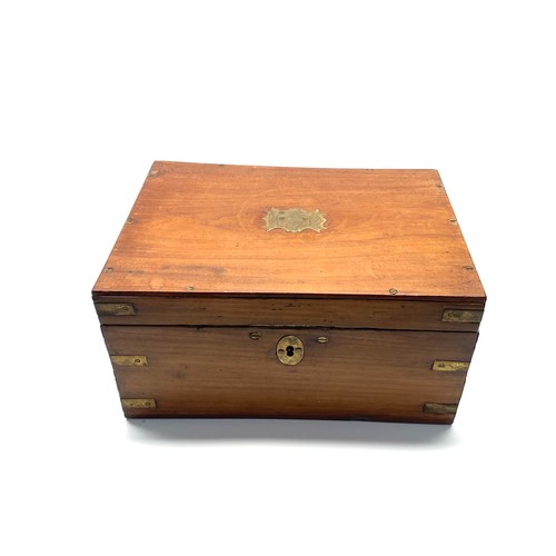 708 - Antique Gentleman's travelling case, Anglo Indian correspondance case, Victorian.