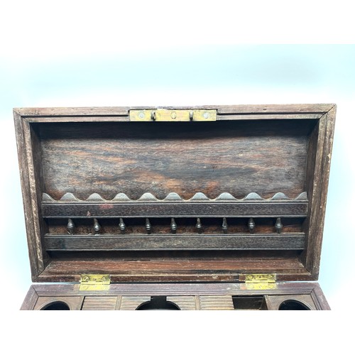 710 - Stunning antique Victorian Indian Campaign Correspondence box, 1880s.