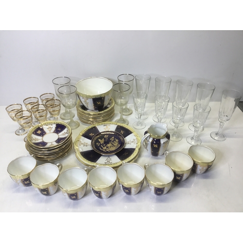 249 - Collection of glasses and tea set