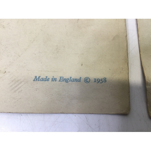 729 - Lewis Carroll illustrations and two vintage melody cards