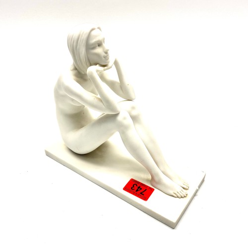 743 - Porcelain nude lady figure “Contemplation”
