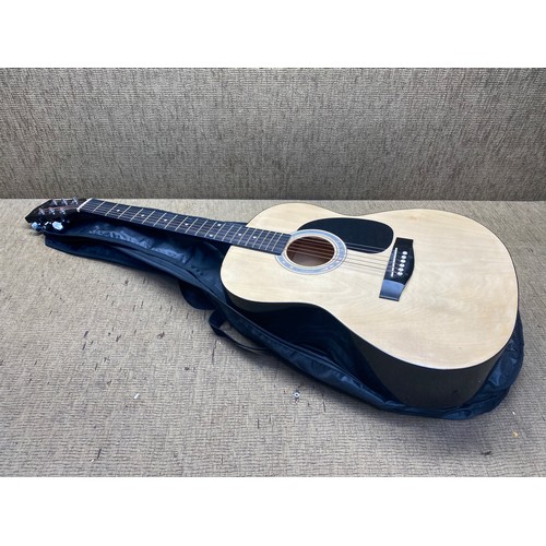 280 - Martin Smith acoustic guitar W-101-N-PK with storage case (as new)