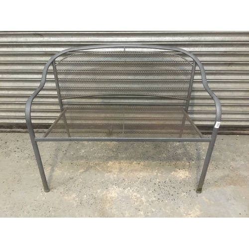 286 - Metal outdoor bench 117cm