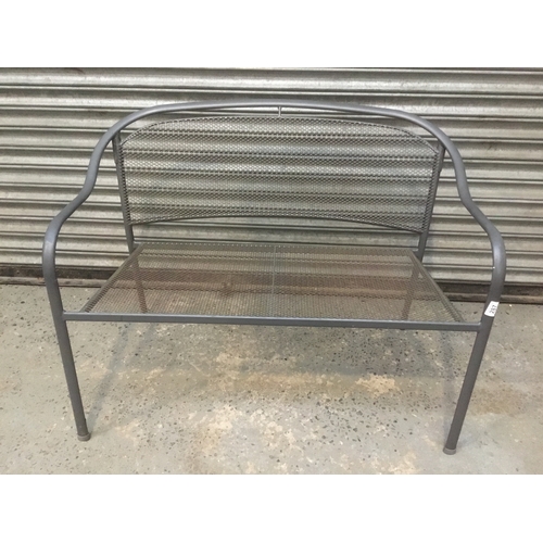 287 - Metal outdoor bench 117cm