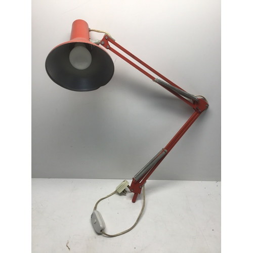 755 - Vintage anglepoise lamp in red