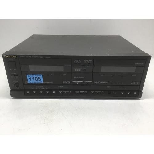 1105 - Technics double stereo cassette player RS-X888