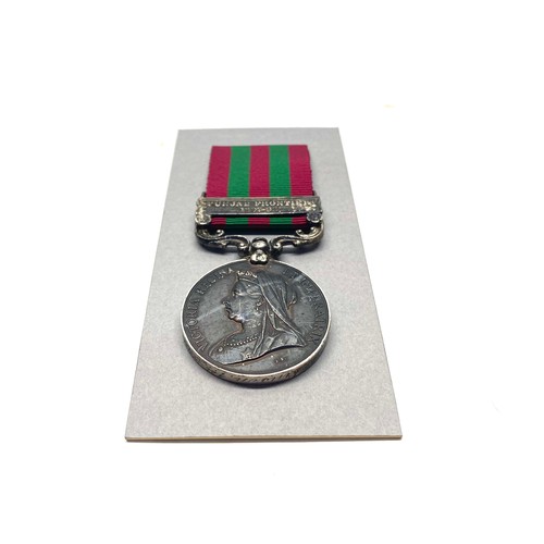 910 - The India General Service Medal 1895, with Punjab Frontier (1897-98) clasp. Awarded to: Lieutenant H...