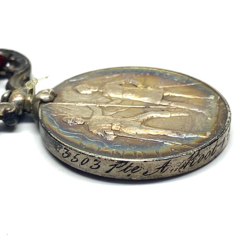 911 - The India General Service Medal 1895, with Punjab Frontier (1897-98) clasp. Awarded to: 3503 Pte Roo... 