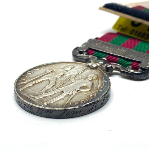 915 - The India General Service Medal 1895, with Punjab Frontier (1897-98) clasp. Awarded to: 3453 Pte Par... 
