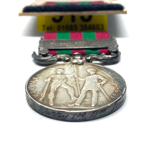 915 - The India General Service Medal 1895, with Punjab Frontier (1897-98) clasp. Awarded to: 3453 Pte Par... 