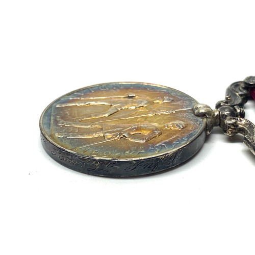 916 - The India General Service Medal 1895, with Punjab Frontier (1897-98) clasp. Awarded to: 3634 Pte T S... 