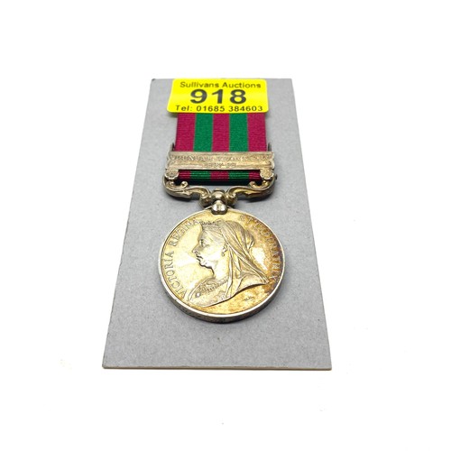 918 - The India General Service Medal 1895, with Punjab Frontier (1897-98) clasp. Awarded to: 2245 Sgt J Q... 