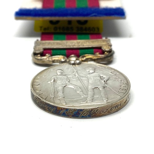 918 - The India General Service Medal 1895, with Punjab Frontier (1897-98) clasp. Awarded to: 2245 Sgt J Q... 