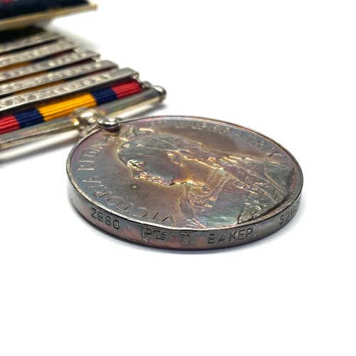 922 - Queen's South Africa Medal With South Africa 1902, Transvaal, Relief of Ladysmith, Orange Free State... 