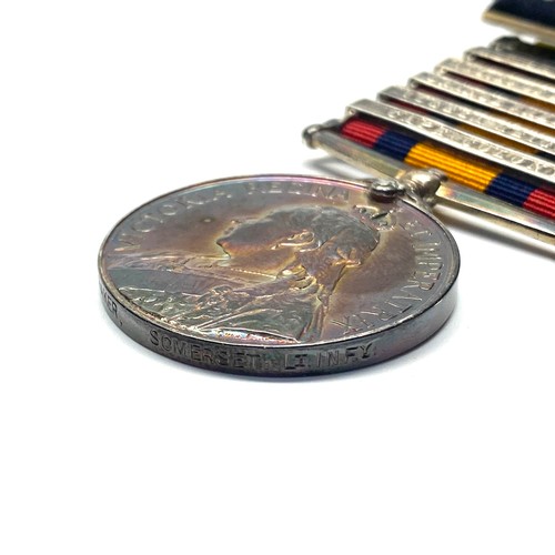 922 - Queen's South Africa Medal With South Africa 1902, Transvaal, Relief of Ladysmith, Orange Free State... 