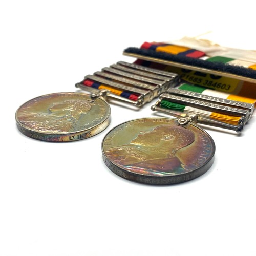 923 - Queen's South Africa Medal With Transvaal, Relief of Ladysmith, Orange Free State, Tugela Hights , C... 