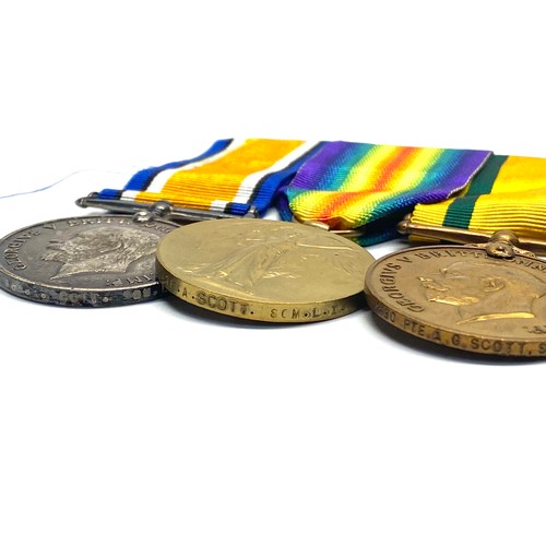 930 - WW1 Medals, British War Medal, The Allied Victory Medal, Territorial War Medal awarded to : 2430 Pte... 
