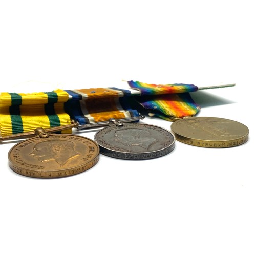 931 - WW1 Medals, British War Medal, The Allied Victory Medal, Territorial War Medal awarded to : 2023 Pte... 