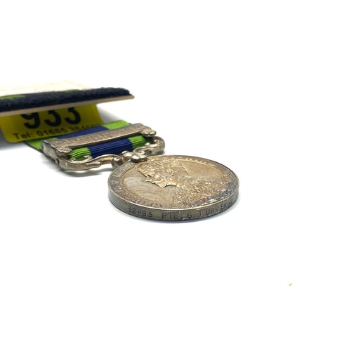 933 - India General Service Medal 1908-35 George V. Afghanistan NWF 1919 Awarded to: 32493 Pte G Turner 2 ... 