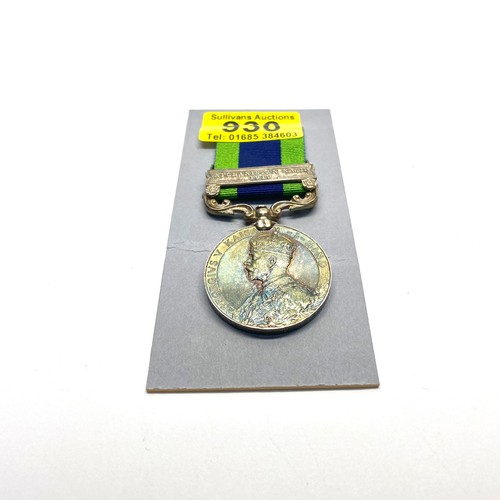 936 - India General Service Medal 1908-35 George V. Afghanistan NWF 1919 Awarded to: 201925 Pte W Tyler 2n... 