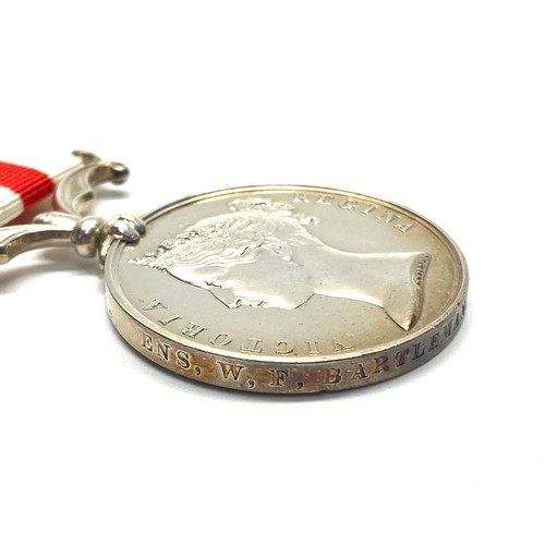 949 - Indian Mutiny medal 1858 awarded to: Ensign Bartleman Royal Navy attached to 1st/13th Battalion SLI.