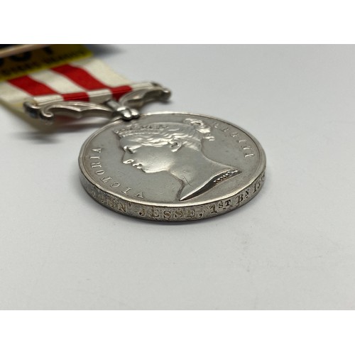 951 - Indian Mutiny medal Awarded to John Jesse 1st Battalion 13th Light infantry. (Please study photos of... 