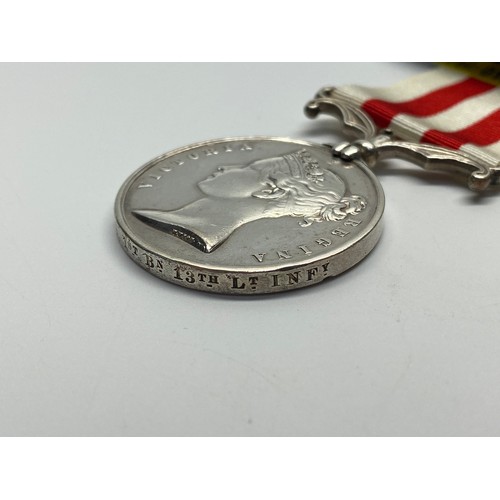 951 - Indian Mutiny medal Awarded to John Jesse 1st Battalion 13th Light infantry. (Please study photos of... 