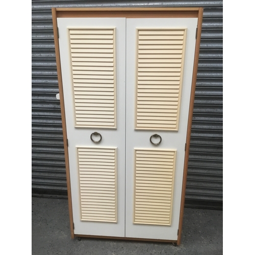 21 - Funky/retro 1970s solid made Schreiber wardrobe 167cm x 84cm x 50cm