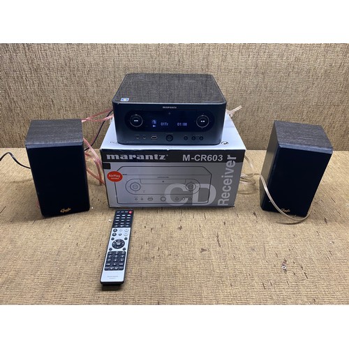 1022 - Marantz CD receiver M/CR603 and Gale 30 series 3010s loud speakers.