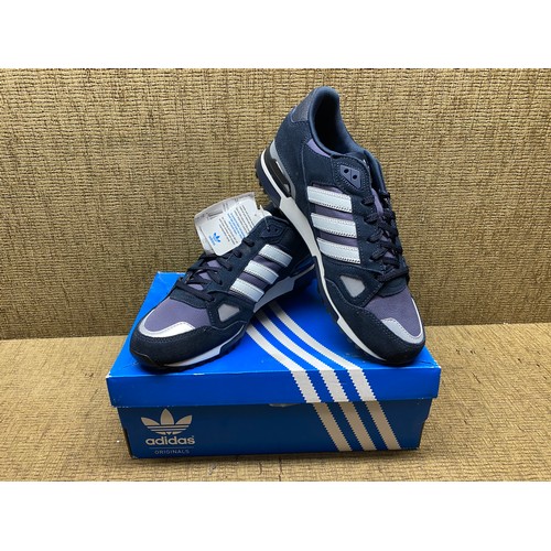 1029 - Adidas Originals Navy ZX750 size 9 1/2.