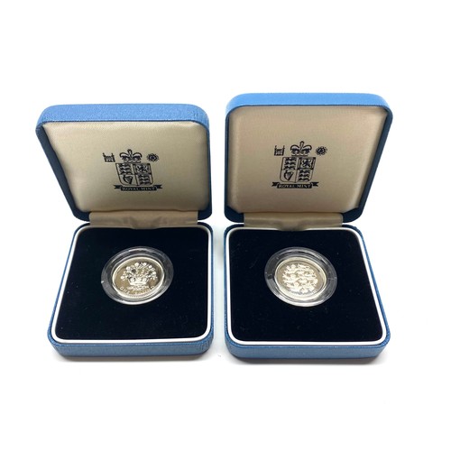 870 - Two Royal mint silver proof £1 coins