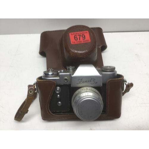 679 - Zenit -3m 35mm sorry Film camera m39 Mount with case from Russia