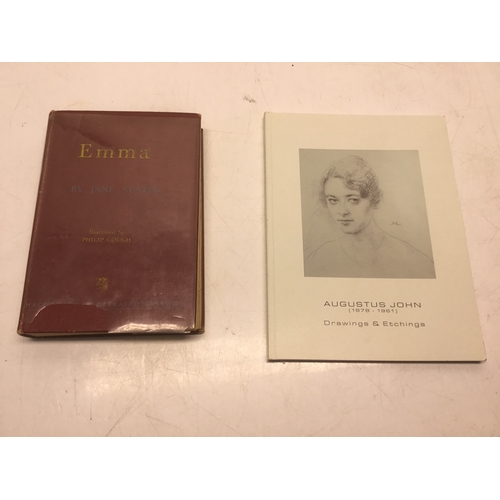 683 - Jane Austin book Emma circa 1949 and drawings and etchings of Augustus John