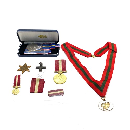678 - collection of medals including a RBL national service medal, and a time for peace medal.