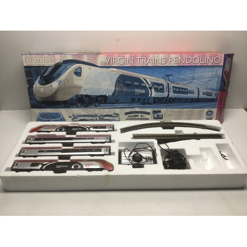 1040 - Boxed Hornby Virgin Trains Pendolino train number 390 004