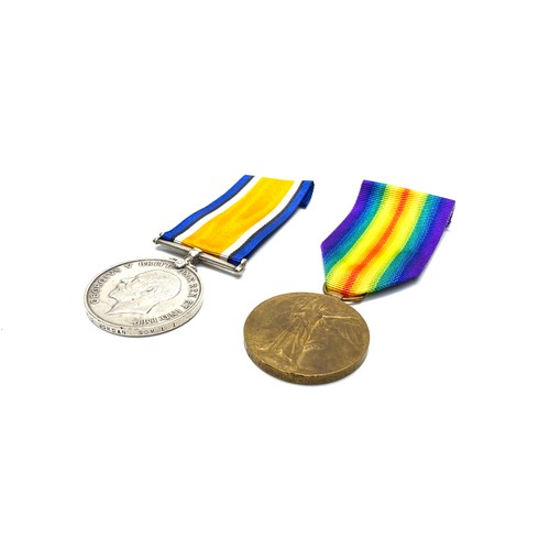 914 - British War Medal, The Allied Victory Medal awarded to 7525 Pte William Jordan SLI.