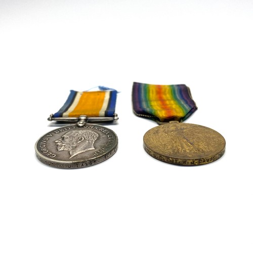 923 - WW1 The British War Medal and the Allied Victory Medal awarded to: 3973 A C Sjt W J Davies Somerset ... 