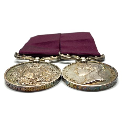 939 - Meritorious Service Meda,Queen Victoria Young Head 1850 and Long service and good conduct medal Vict... 