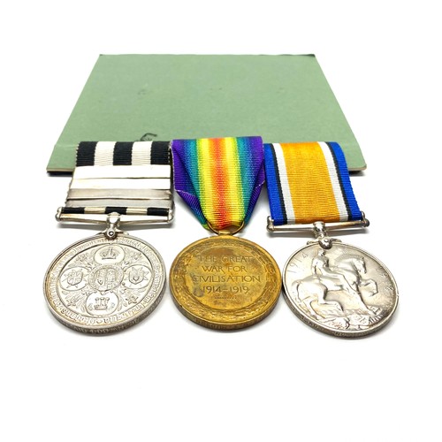 943 - British War Medal, The Allied Victory Medal and Service medal of the order of Saint John with Four f... 