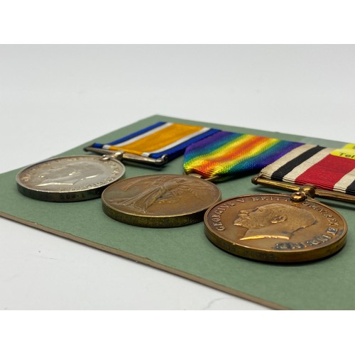 945 - British War Medal and The Allied Victory Medal awarded to 240629 Pte H Riste 5th Battalion Somerset ... 