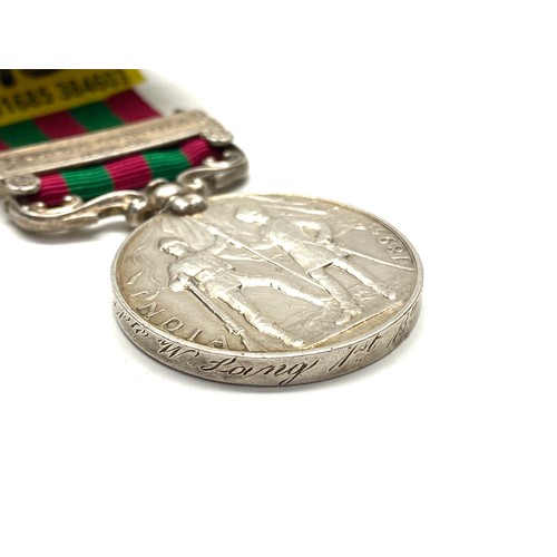 945A - The India General Service Medal 1895, with Punjab Frontier (1897-98) clasp. Awarded to 4261 Pte W la... 