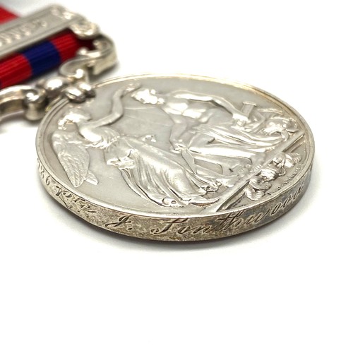 946A - India General service Medal 1854 with Burma 1885-7 Clasp: Awarded to  286 Pte J Southwood 2nd Battal... 