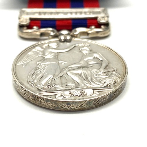 946A - India General service Medal 1854 with Burma 1885-7 Clasp: Awarded to  286 Pte J Southwood 2nd Battal... 