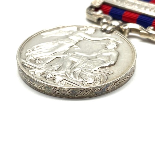 946A - India General service Medal 1854 with Burma 1885-7 Clasp: Awarded to  286 Pte J Southwood 2nd Battal... 