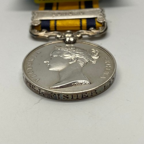 947A - South Africa Medal 1879 with 1878-1879 Clasp. Awarded to 36/1225 Pte L Fisher 1/13th of Foot Somerse... 