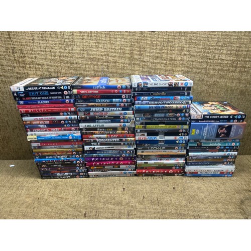 41 - selection of DVDs including: Football factory, Dumbo and Escape Artist.