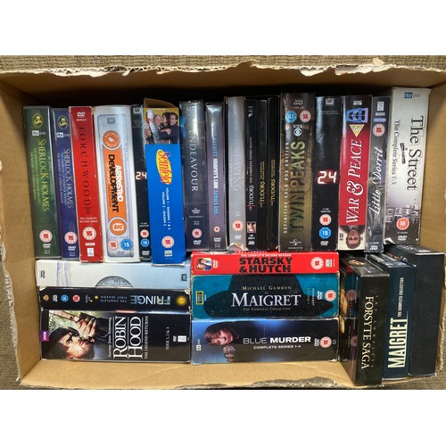 45 - Selection of DVD box sets including: Robin Hood, The Street and Starsky & Hutch.