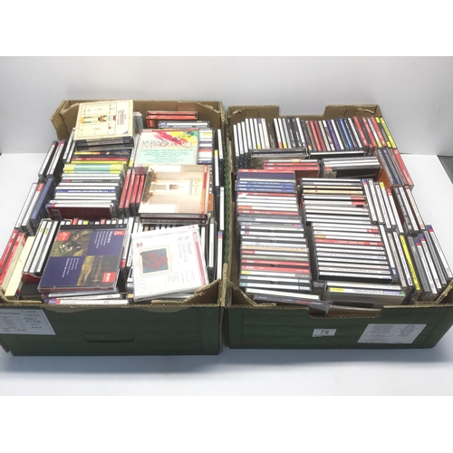 78 - Two boxes of CD’s mainly classical