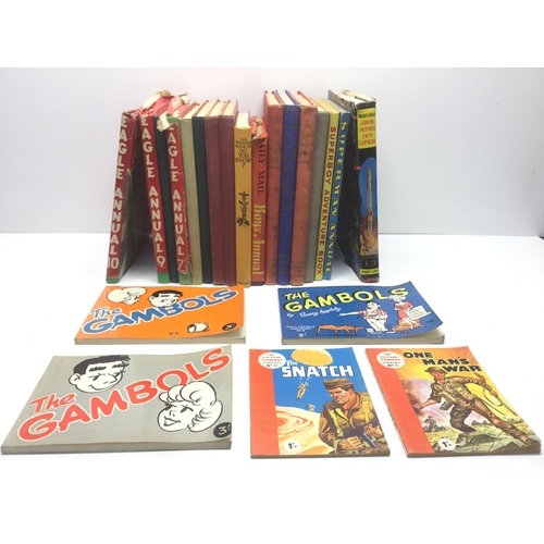 79 - Collection of Eagle annuals, Superman and The gambols books