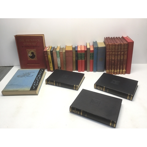 87 - A selection of old books including Charles Dickens, Herman Melville and Oscar Wilde